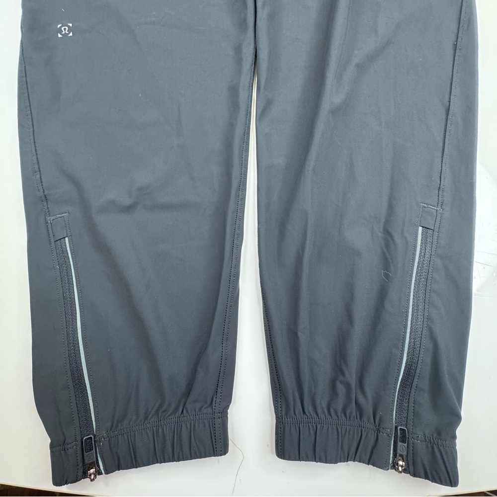 lululemon Surge Jogger Men Large Black Stretch Drawstring Zip Cuff Gym Training - Picture 8 of 16
